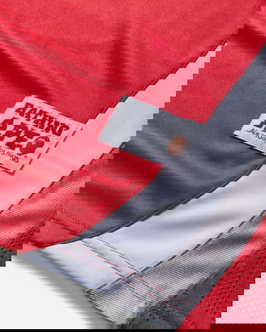 Dres BAPE Jacquard Relaxed Fit Ice Hockey Jersey with 93 and Lightning Bolt Details Červená | 1L80111313 RED, 3