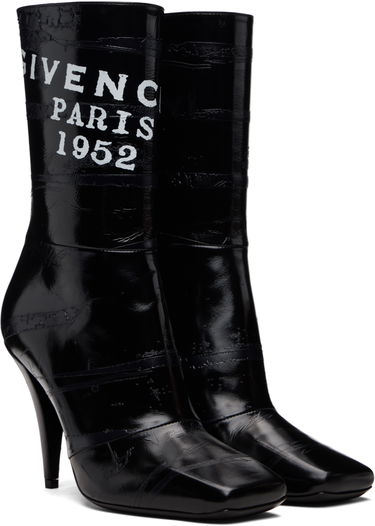 Tenisky a topánky Givenchy Givenchy Sliced Square 'GIVENCHY' Tape Boots Čierna | BE605FE2FQ001, 3