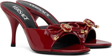 Starostlivosť o obuv Versace Versace Opera Bow Patent Heeled Sandals Červená | 1018239_D2VE_1RB3V, 3