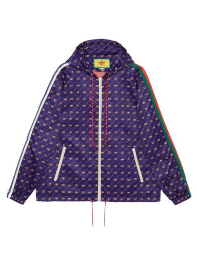 Bunda Gucci adidas x Trefoil Print Jacket Fialová | 691428 ZAJCZ 7281