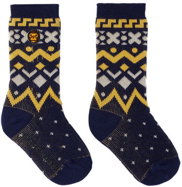 Ponožky BAPE Baby Milo Nordic Socks Modrá | 002SOI803004K, 0