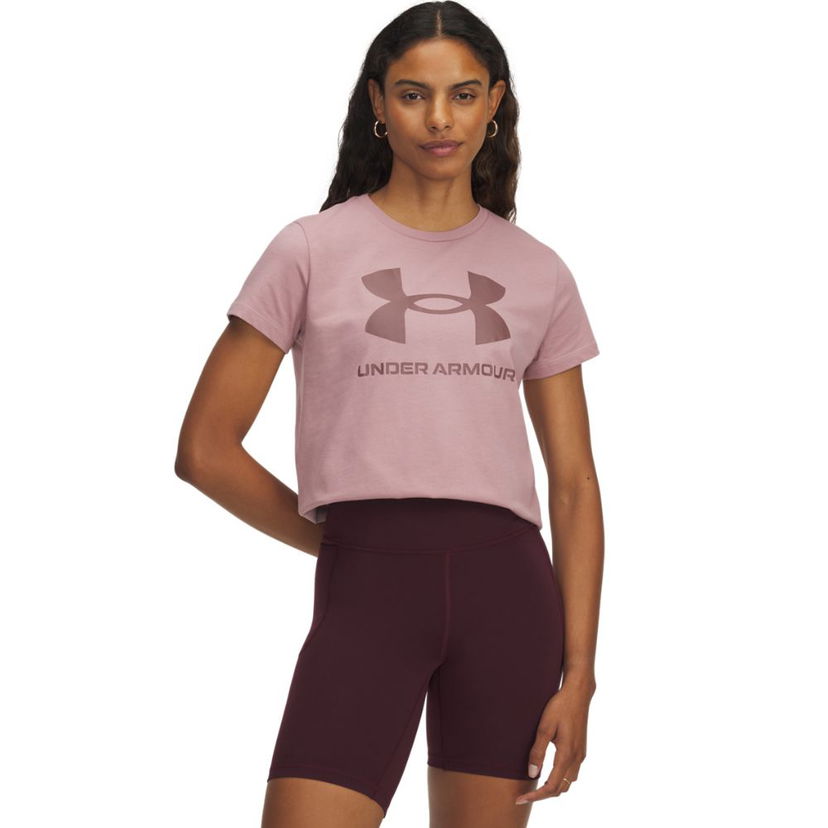 Tričko Under Armour Under Armour Sportstyle Crop T-Shirt Ružová | 1356305-673