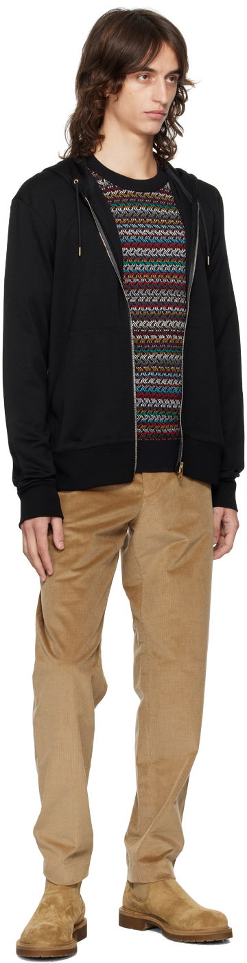 Mikina Paul Smith Paul Smith Signature Stripe Zip Hoodie Čierna | M1R-300S-H00035-79, 3