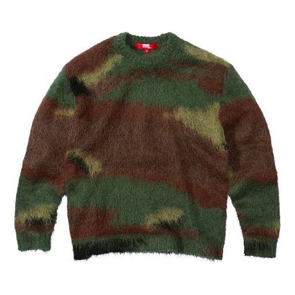 Sveter Supreme Junya Watanabe Comme Des Garcons Man Brushed Camo Sweater Zelené | SUP-FW21-281, 0