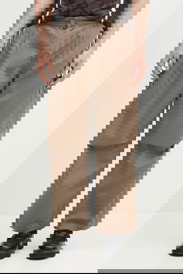 Cargo nohavice Carhartt WIP Cole Pleated Cargo Cotton Pants Hnedá | I030477.1YJ02, 0