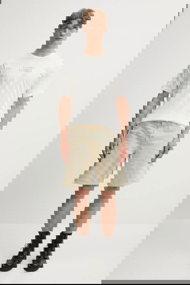 Tričko Maison Margiela Cotton T-Shirt with MM6 Maison Margiela Numerical Label Print Biela | SH0GC0057.S24312.101, 4