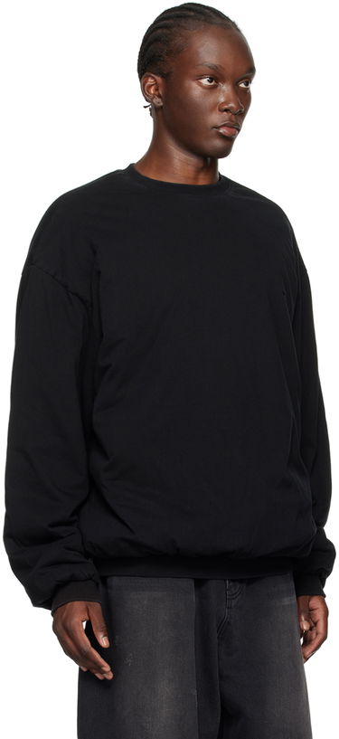 Sveter We11done We11done Padded Sweatshirt Čierna | WD-TS2-24-785-U-BK, 1