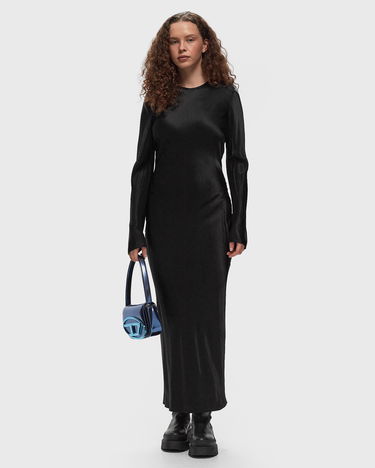 Šaty Samsoe Samsoe Alina Long Sleeve Silk Dress Čierna | F23300064-BLACK, 2