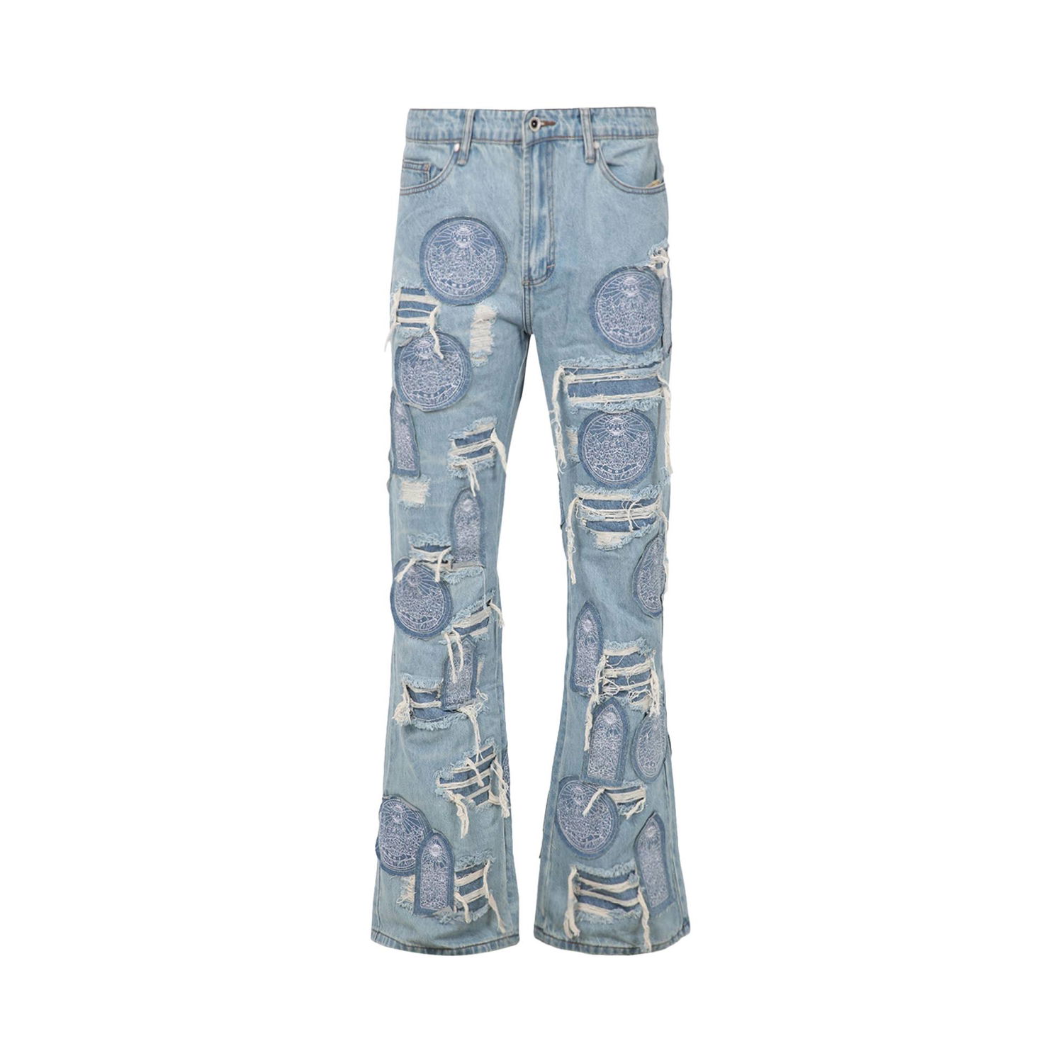 Džínsy Who Decides War Notre Dame Fusion Denim Jeans Tyrkysová | 2637 2FW220201NDFD SKY, 1