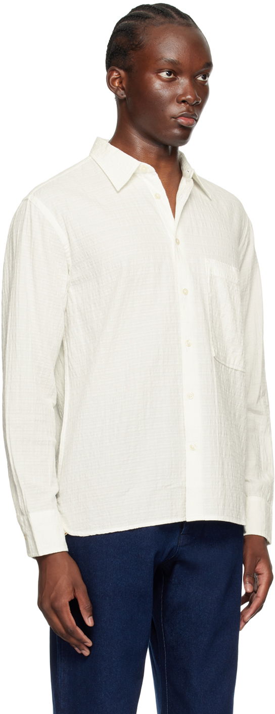 Košeľa Universal Works Universal Works Square Pocket Shirt Biela | P3040, 1