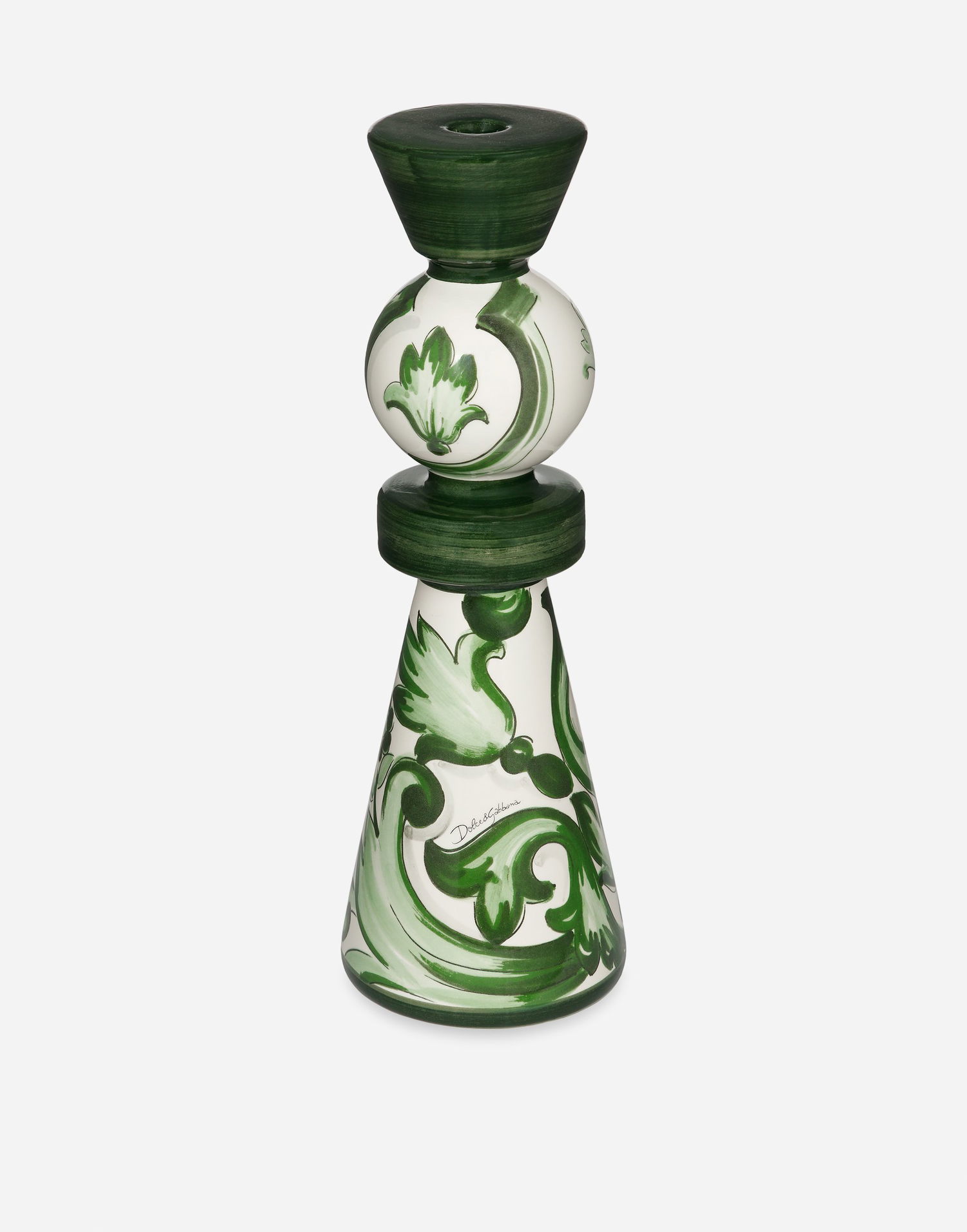 Home decor Dolce & Gabbana Dolce & Gabbana Ceramic Candle Holder Zelené | TCC186TCACDUV001, 1