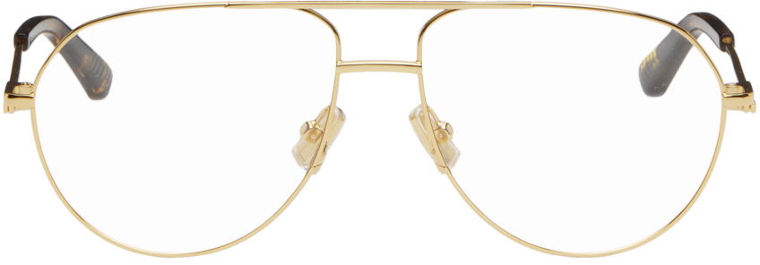 Slnečné okuliare Bottega Veneta Aviator Glasses Béžová | BV1302O-001, 0