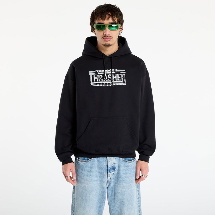 Mikina Thrasher Chrome Genuine Hoodie M Čierna | 145763