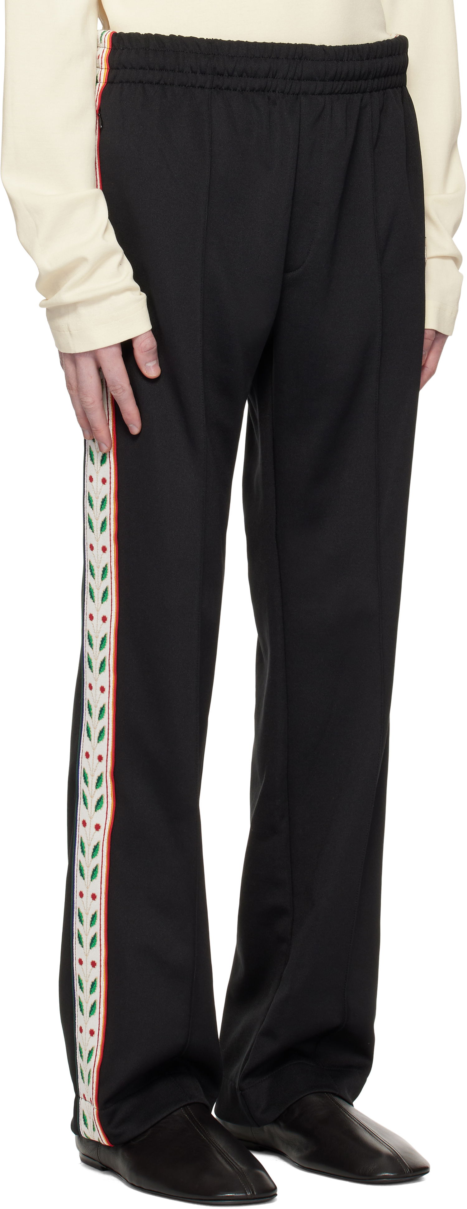 Tepláky Casablanca Laurel Track Pants Čierna | MPS25-JTR-230-01, 1