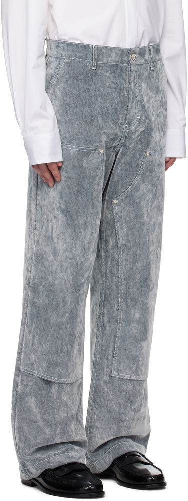 Džínsy Casablanca Casablanca Peach Texture Wide Leg Jeans Šedá | MPS25-TR-301-01, 1