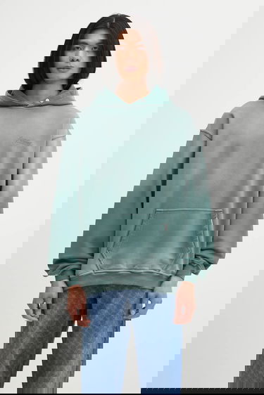 Mikina Represent Clo Owners Club Script Faded Oversized Hoodie Zelené | OCM41200, 0