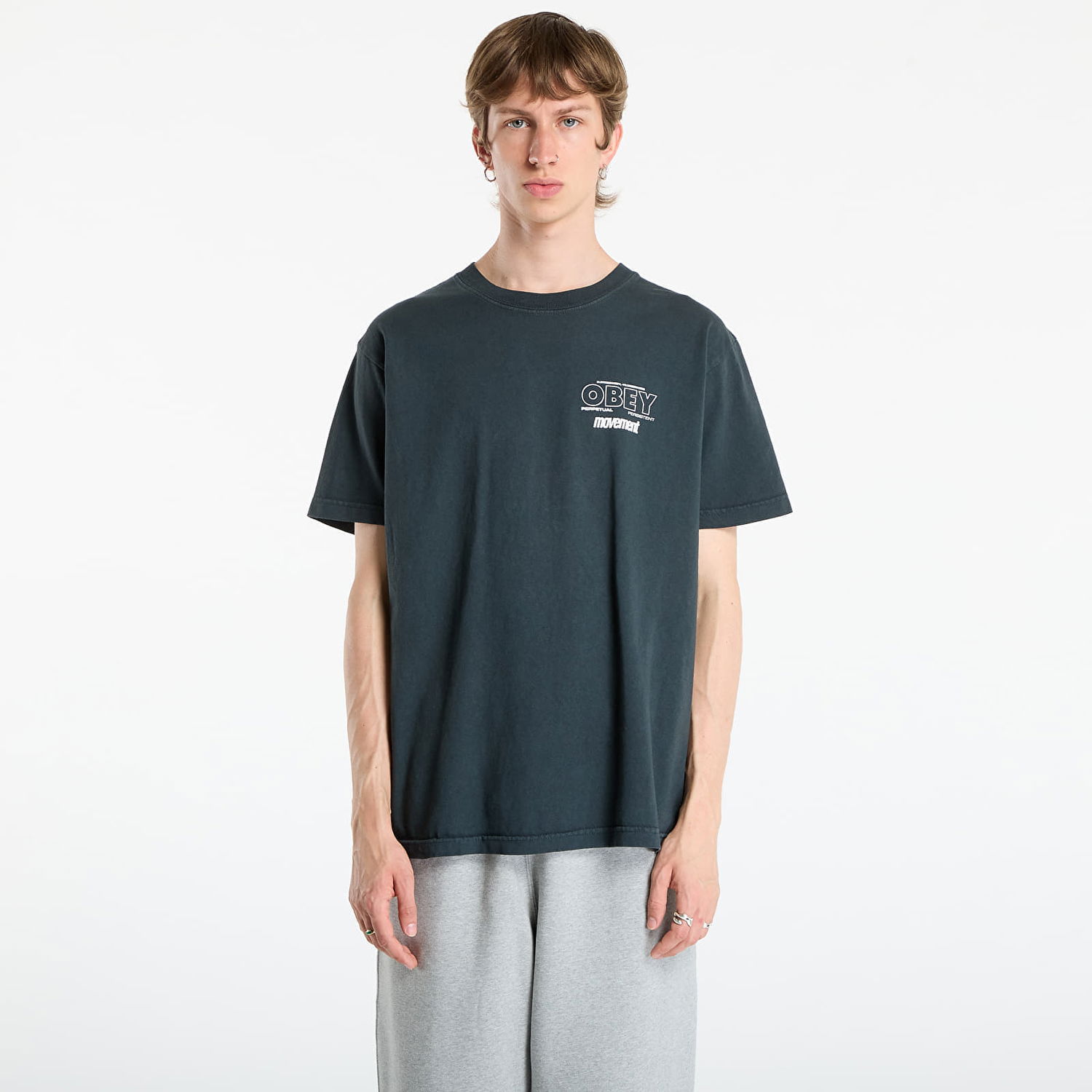 Tričko OBEY OBEY Persistent Movement T-Shirt Čierna | 167924207-PTB, 0