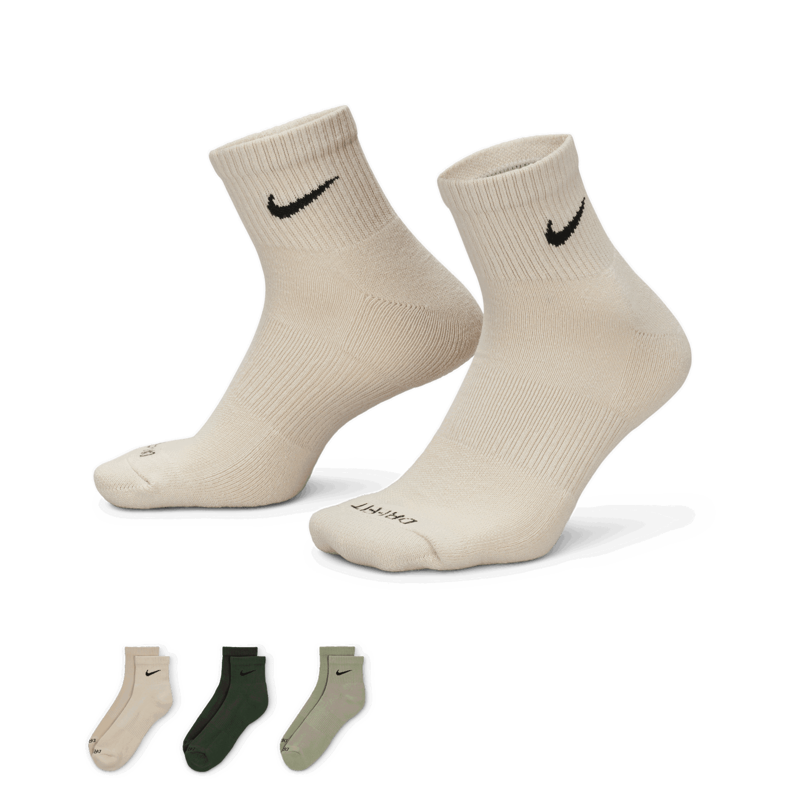 Everyday Training Cushioned Ankle Socks (3 Pairs)