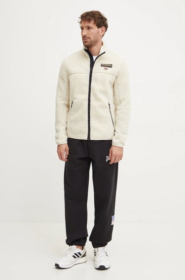 Mikina Napapijri Sherpa Fleece Full Zip Jacket Biela | NP0A4IA9N1J1, 1