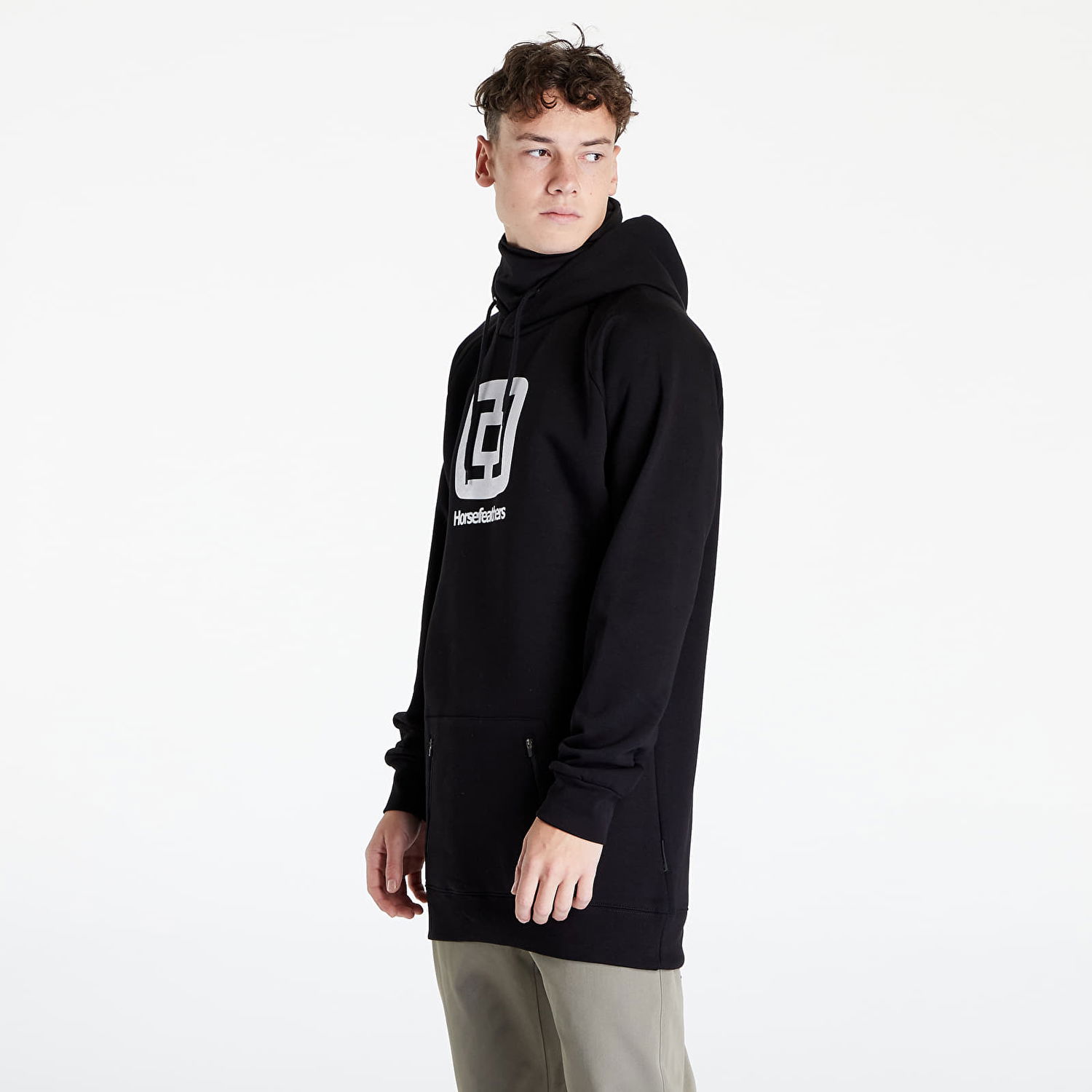 Mikina Horsefeathers Sherman Long Sweatshirt Čierna | SM1165A, 0