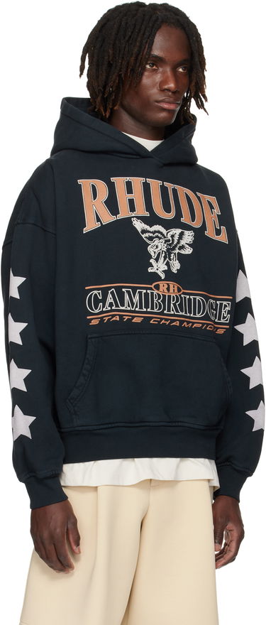 Mikina Rhude Rhude 'Cambridge State Champions' Graphic Hoodie Navy | RHPF25HO10012, 4