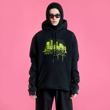 Mikina RAF SIMONS Hoodie With Seperate Sleeves Echodomer Čierna | 221-M171-19003-0099, 5