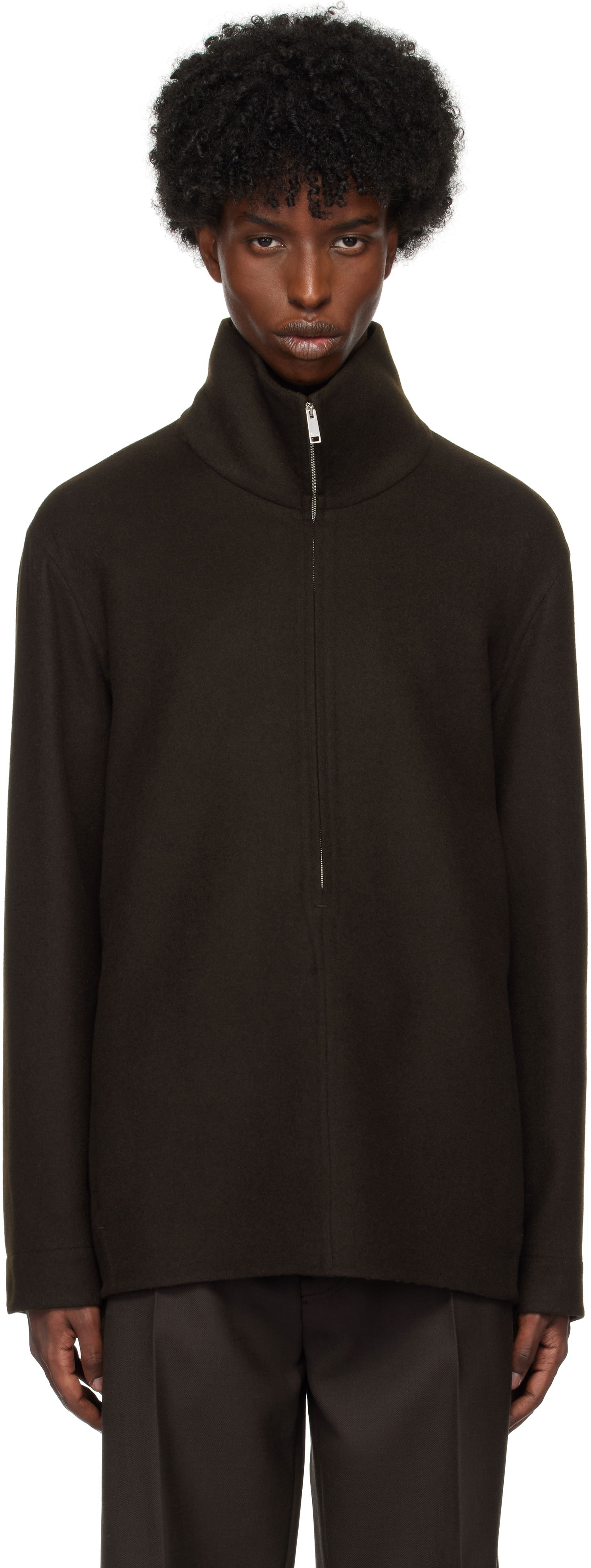 Bunda ZEGNA Cashmere Overshirt Jacket Hnedá | 887202A8SON86, 0