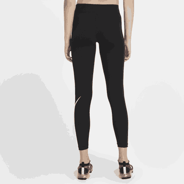 Legíny Nike Sportswear Essential GX Mid-Rise Swoosh Leggings Čierna | CZ8530-010, 4