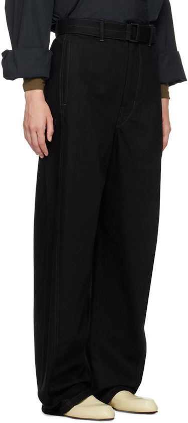 Cargo nohavice LEMAIRE Lemaire Twisted Belt Trousers Čierna | PA326 LD1000, 1