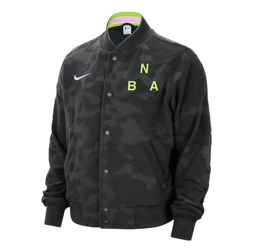 Bomber bunda Nike NBA Courtside Lightweight Jacket Čierna | DR9075-010