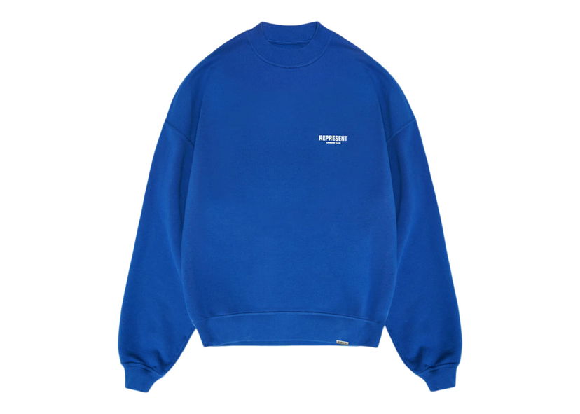 Sveter Represent Clo Represent Owner's Club Sweater Cobalt Blue/White Modrá | M04159-109