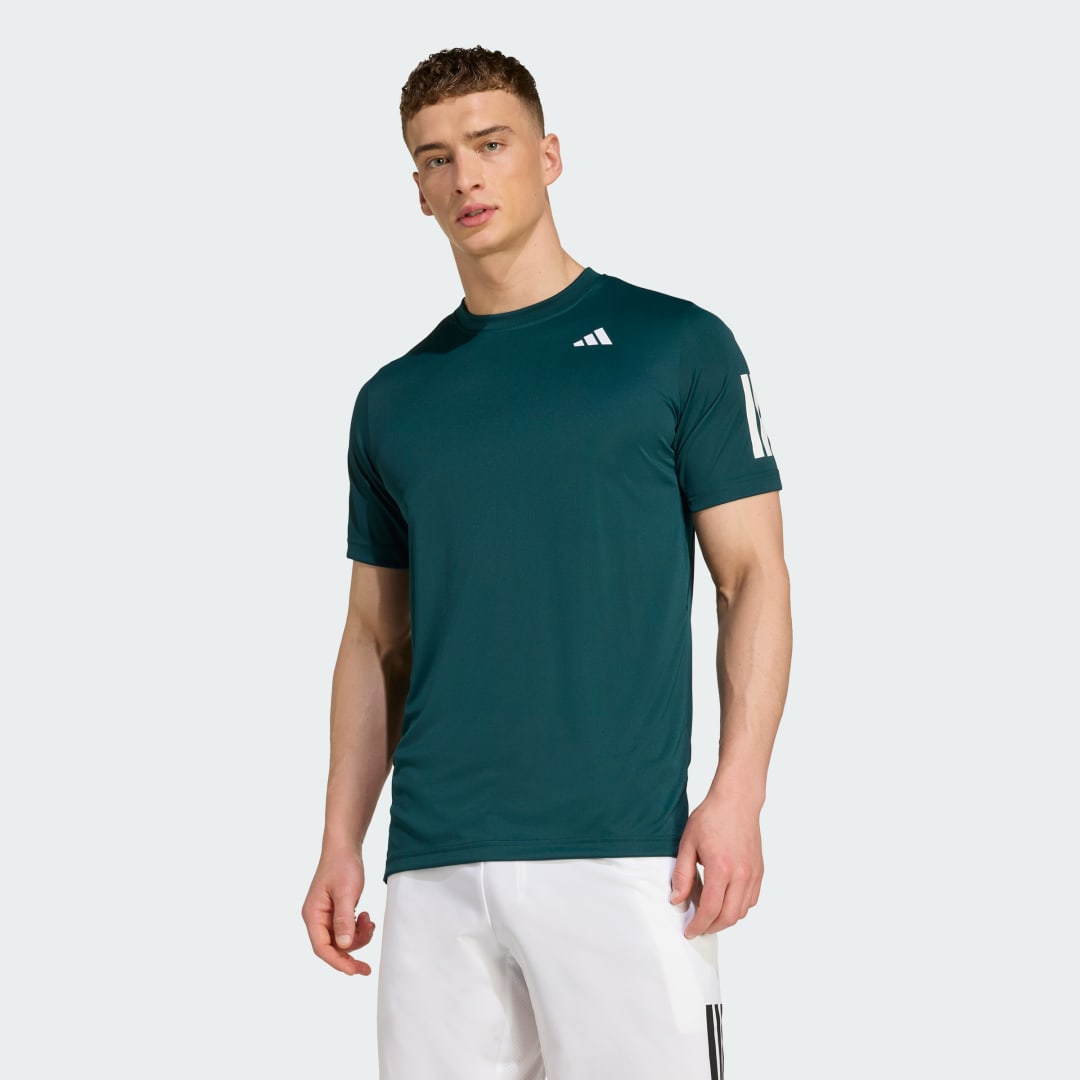 Tričko adidas Performance Club Tennis Climacool 3-Stripes Tee Zelené | JY2947, 0