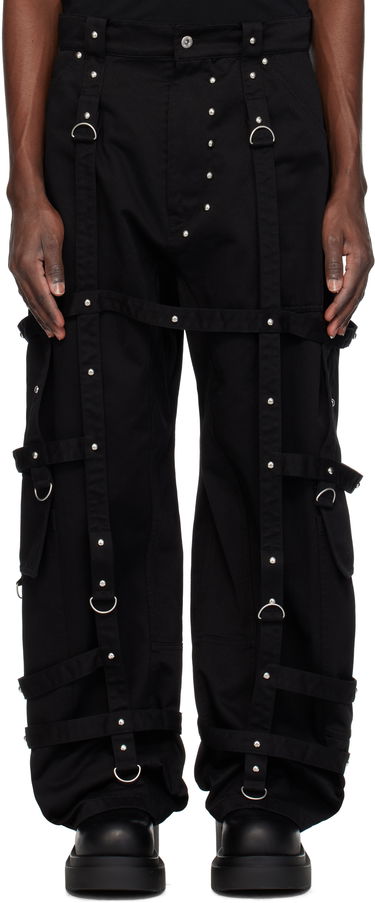 Cargo nohavice We11done We11done Strapped Cargo Pants Čierna | WD-PT0-25-246-M-BK, 0