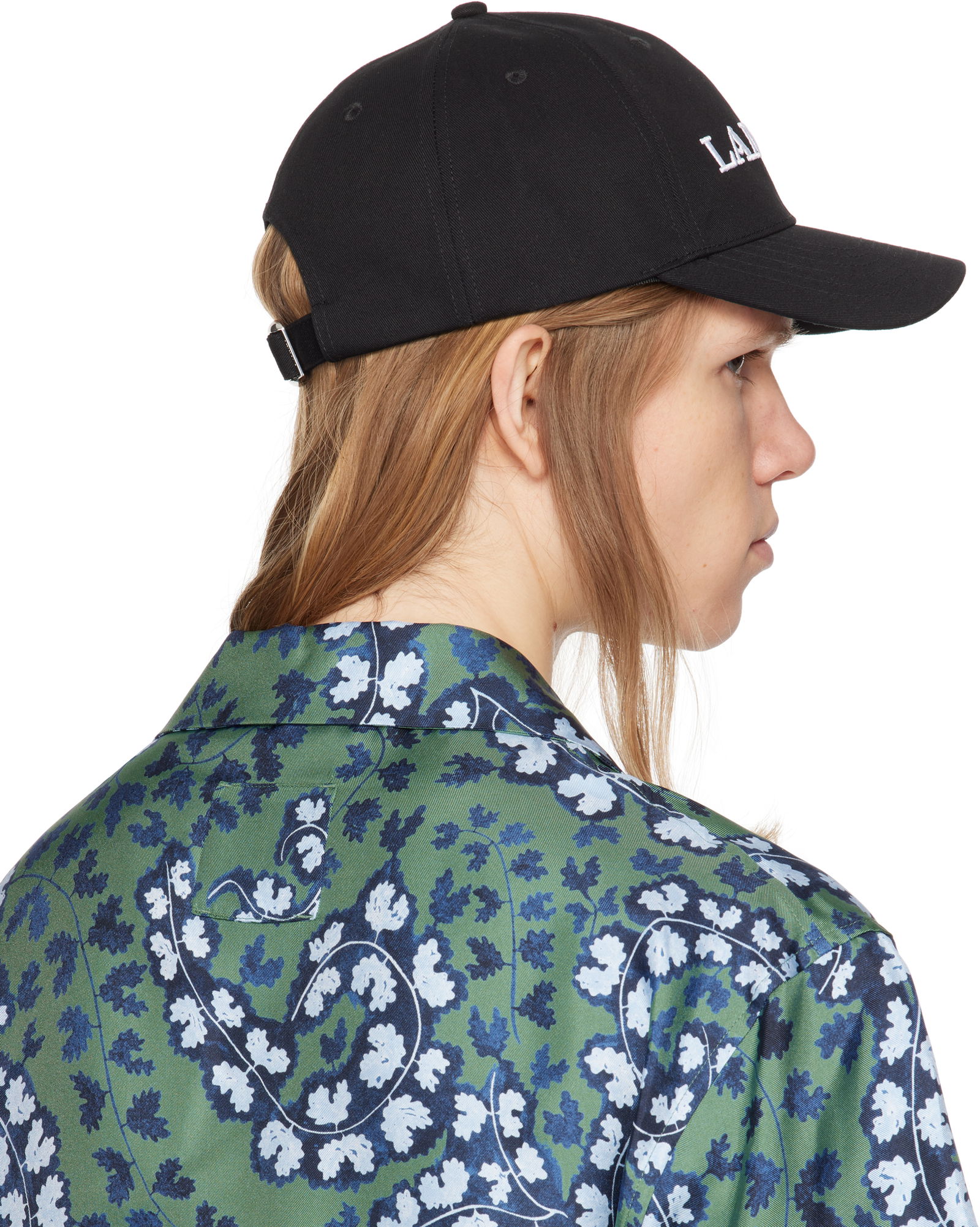 Lanvin Embroidered Cotton Baseball Cap