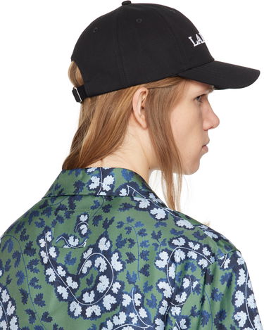 Šiltovka LANVIN Lanvin Embroidered Cotton Baseball Cap Čierna | AM-HAWCA1-1CLO-P25, 2