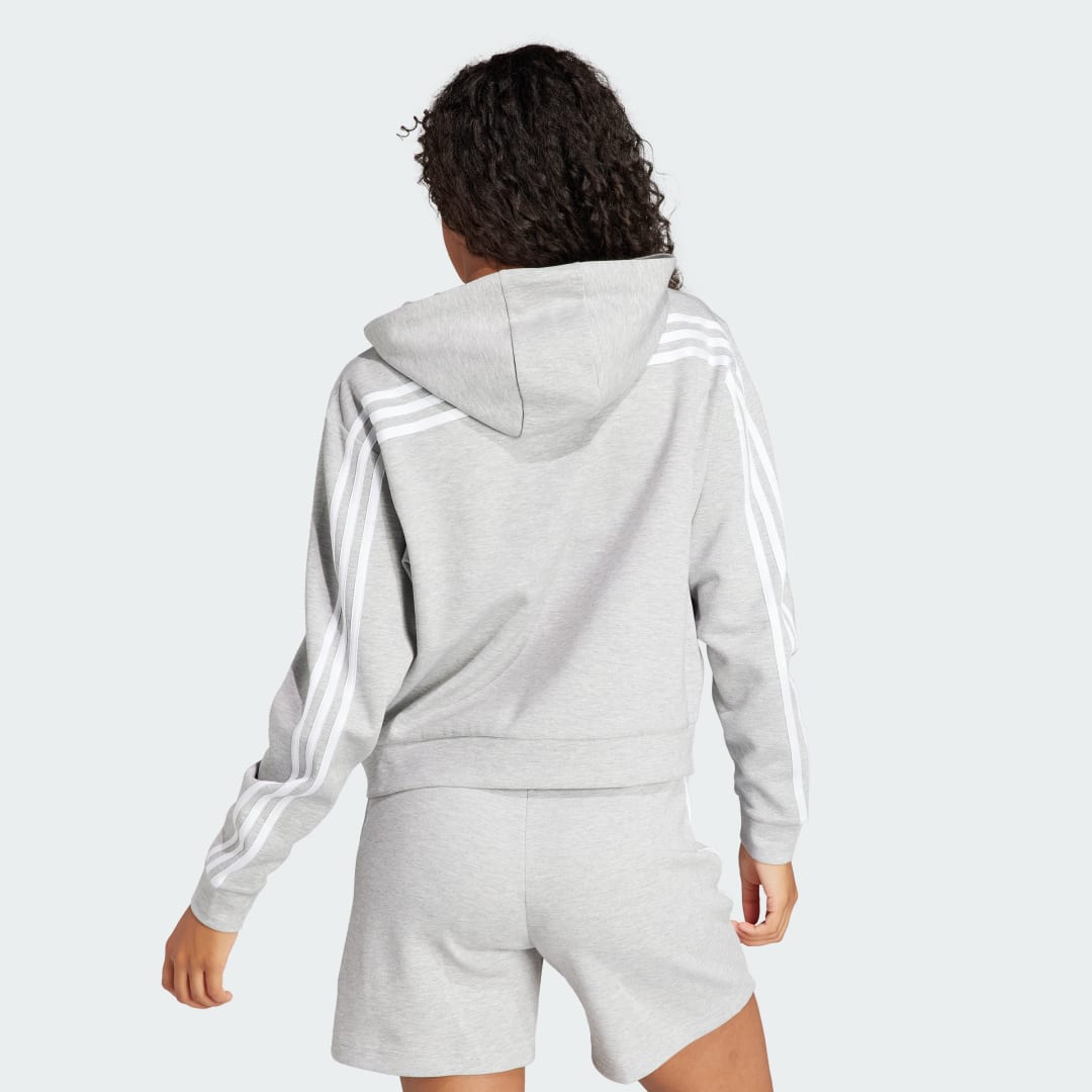 3-Stripes Full Zip Hoodie Grey