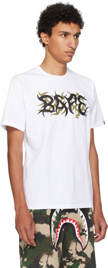 Tričko BAPE Trial Camo 'BAPE' Logo T-Shirt Biela | 001TEL301037M, 1