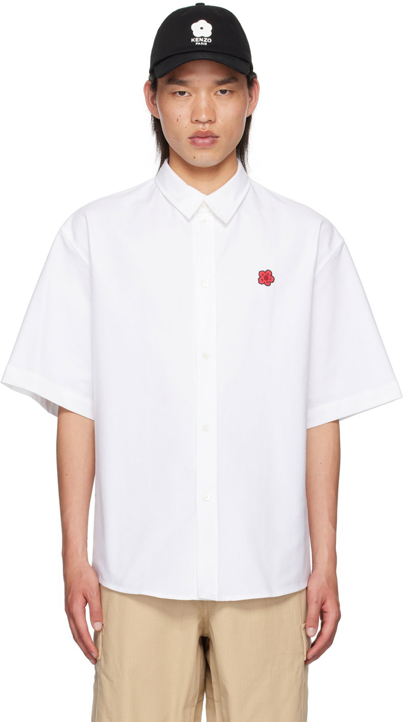 Košeľa KENZO White Paris Boke Flower Shirt Biela | FE65CH1239LO, 0