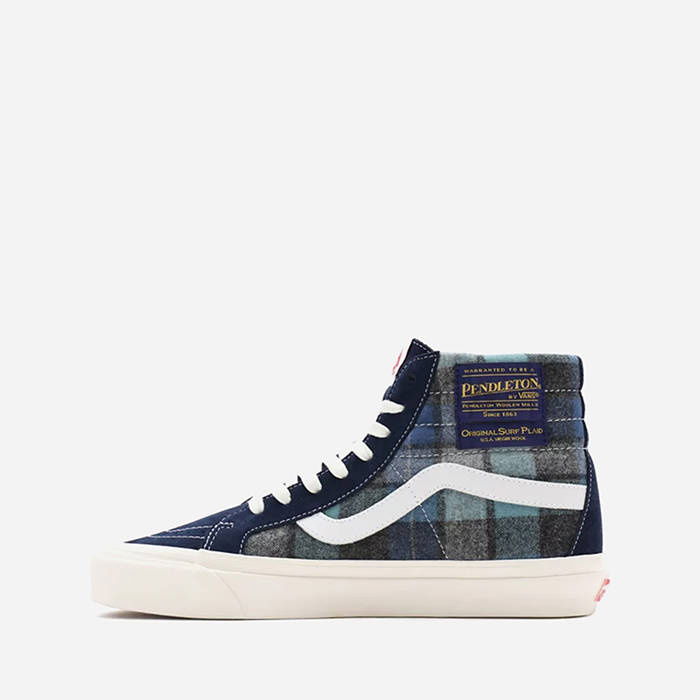 Tenisky a topánky Vans Pendleton® UA SK8-Hi 38 DX Modrá | VN0A38GF9GS, 0