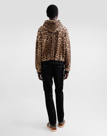 Mikina Dolce & Gabbana Dolce & Gabbana Animal Print Cotton Hoodie Hnedá | G9BJATFS785HY13M, 2