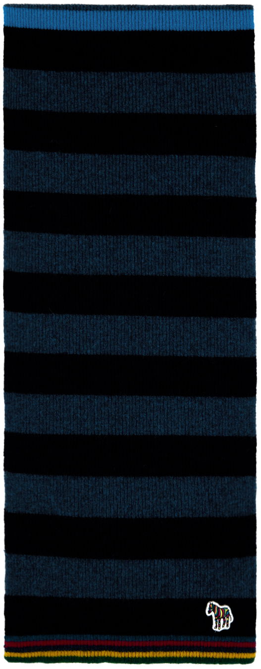 Šál Paul Smith PS Paul Smith Striped Knitted Scarf Modrá | M2A-151MK-M767-47-0, 0
