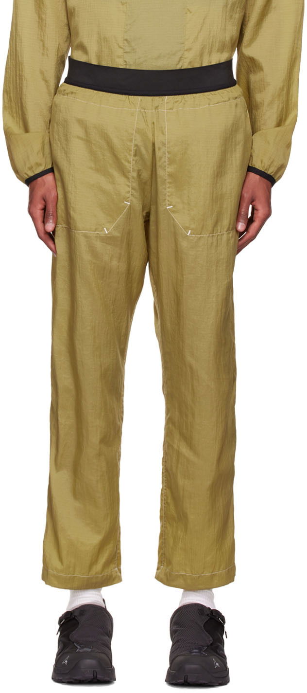 Nohavice Ranra Nylon Relaxed-Fit Trousers Zelené | AMSS22PA102621030103, 0