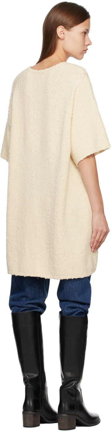 Sveter TOTEME TOTEME Textured Mini Dress Béžová | 224-5124-324, 2