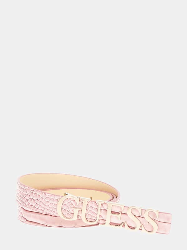 Opasok GUESS Guess Silvye Logo Belt Ružová | BW9206P5120, 0