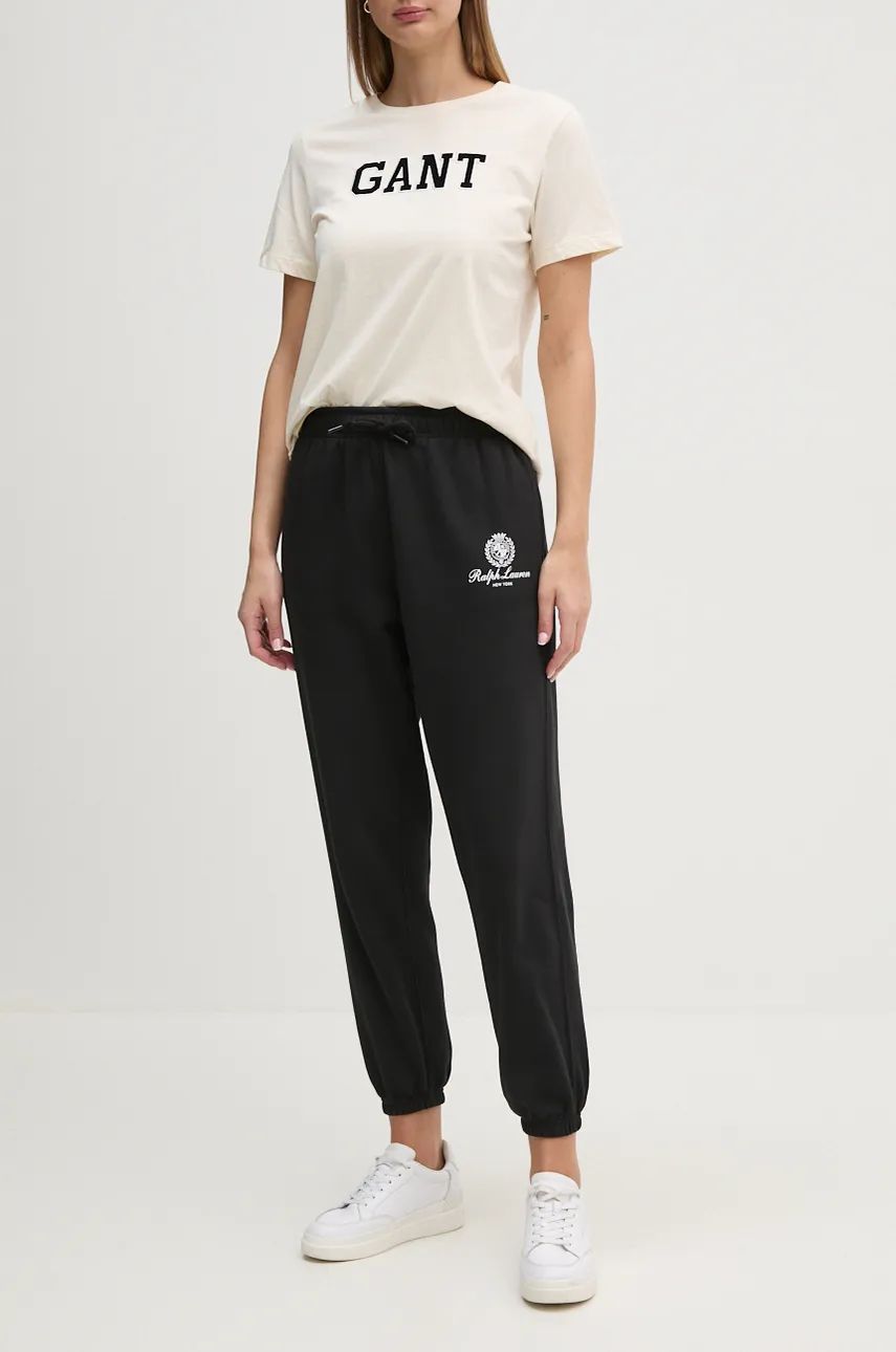 Tepláky Polo by Ralph Lauren Black Sweatpants with Logo Čierna | 211959889, 0