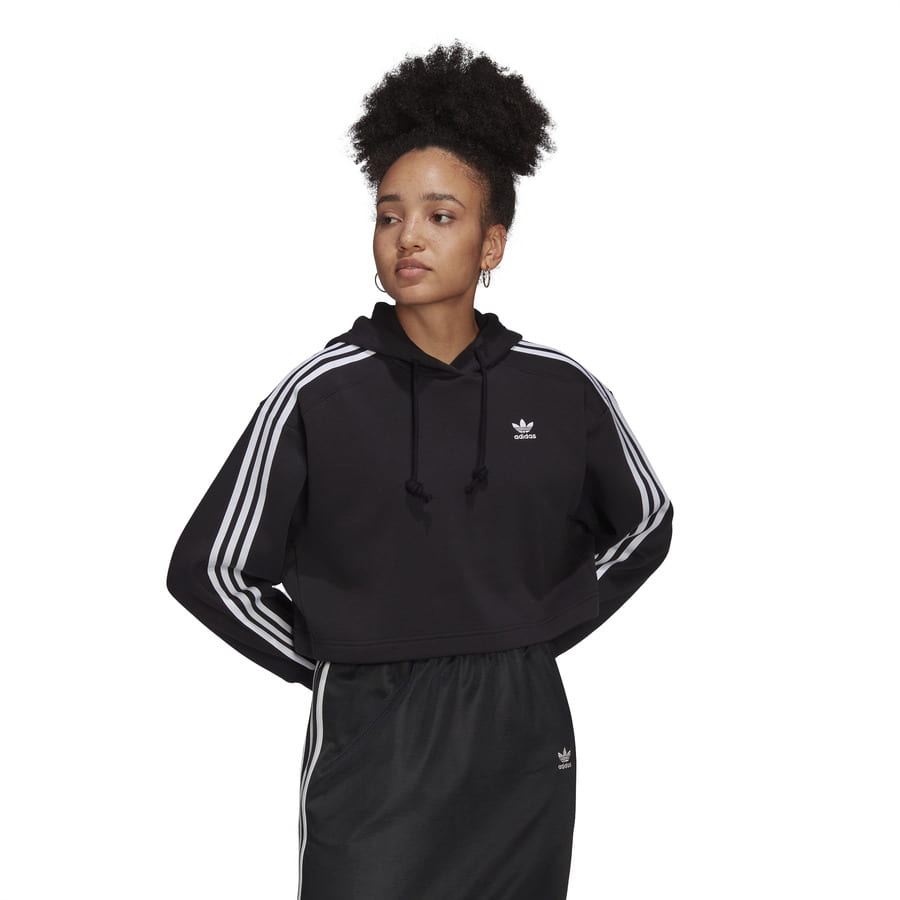 Mikina adidas Originals Adicolor Classics Cropped Hoodie W Čierna | HC2016, 0