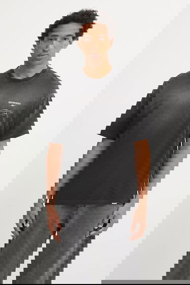 Tričko Represent Clo Revere Manor Oversized Washed T-Shirt Čierna | MLM100286, 0