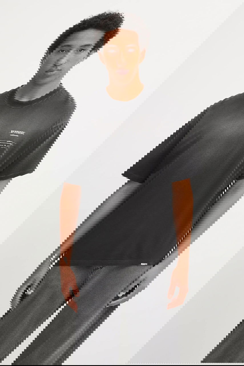 Tričko Represent Clo Revere Manor Oversized Washed T-Shirt Čierna | MLM100286, 0