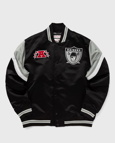 Bomber bunda Mitchell & Ness NFL HEAVYWEIGHT SATIN JACKET LAS VEGAS RAIDERS Čierna | OJBF5516-ORAYYPPPBLCK, 0