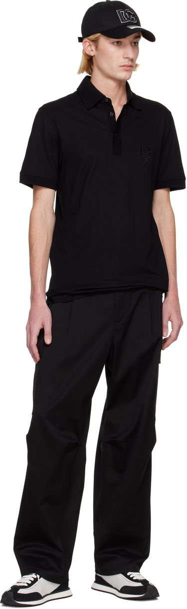 Polo tričko Dolce & Gabbana DG Embroidery Polo Shirt Čierna | G8SG0ZG7N4P, 3